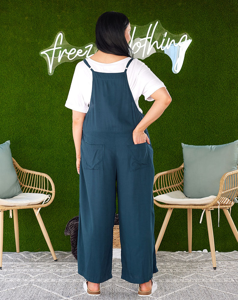 Rayon Overalls - Teal