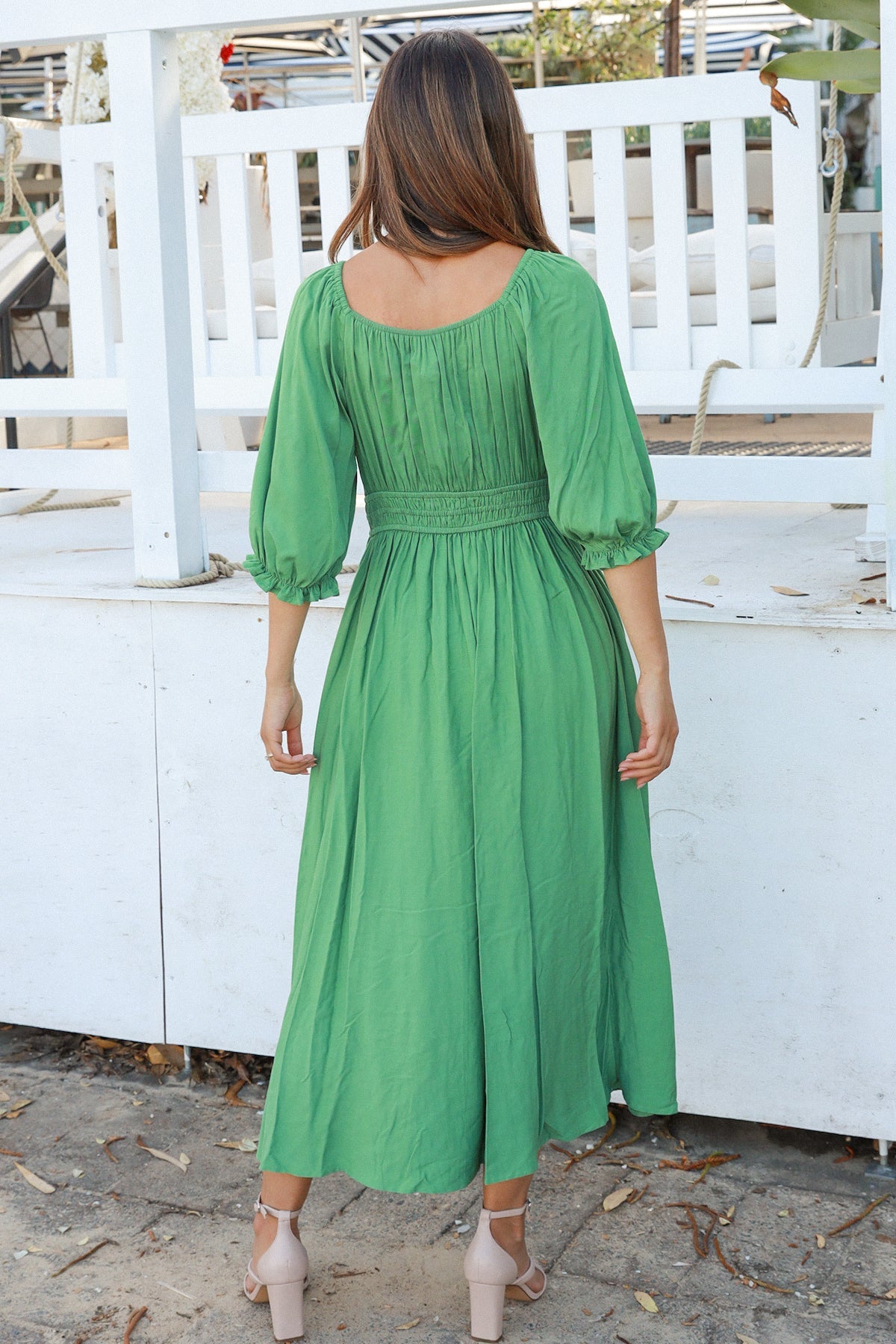 Ariah Green Maxi Dress