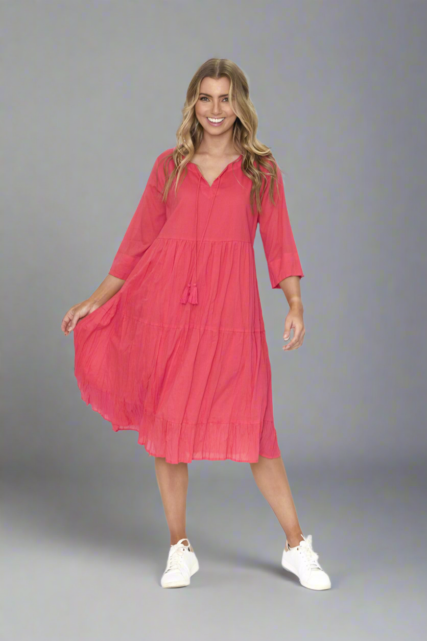 Amber Dress with Solid Lining