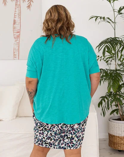 Cotton Mini shrug - Emerald