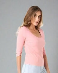 Rosa 3/4 Sleeve Rib Top